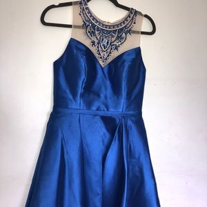 Royal blue homecoming dress